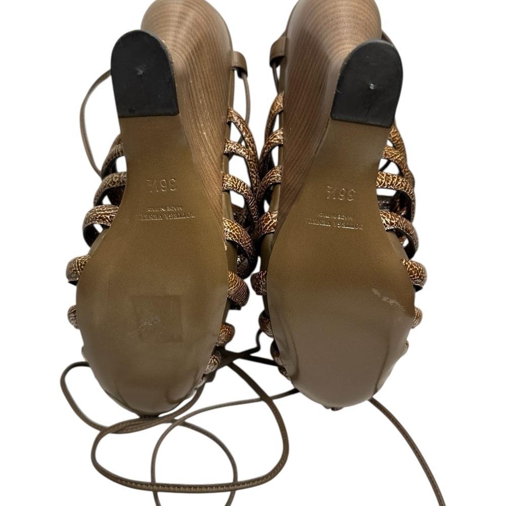 Bottega Veneta Brown Woven Women's Shoes size 6 - Picture 9 of 15
